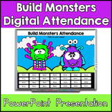 Build Monsters - Editable Digital Attendance PowerPoint Pr