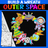 Build Outer Space Easy Paper Craft Solar System Wreath Tem