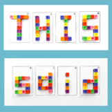 Build Sight Words With Snap/Connecting Cubes - Upper and L