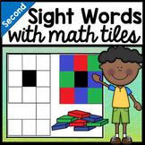 Second Grade Literacy Centers with Math Tiles {46 words!}