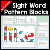 Sight Word Centers with Pattern Blocks {40 Pages from Pre 