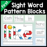 First Grade Literacy Centers with Pattern Blocks {41 Words!}