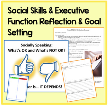 Preview of Social Skills & Executive Function Reflection & Goal Setting Activities BUNDLE