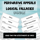 Persuasive Appeals AND Logical Fallacies Activities Bundle