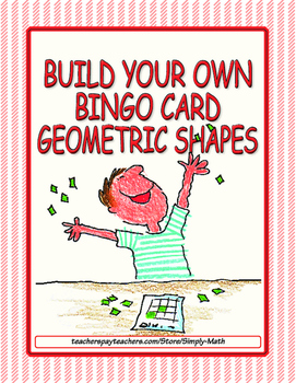 Preview of Build Your Own Bingo Card - Geometric Shapes