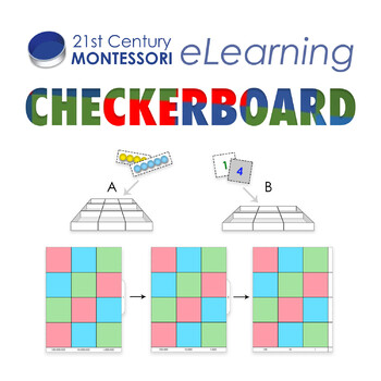 Preview of Build Your Own Checkerboard: eLearning Remote Learning Montessori