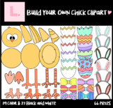 Build Your Own Chick Clipart (Easter Clipart)