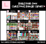 Build Your Own Christmas SUPER Bundle Clipart (Christmas Clipart)