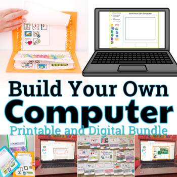 Preview of Build Your Own Computer Paper Activity and Digital Version Bundle