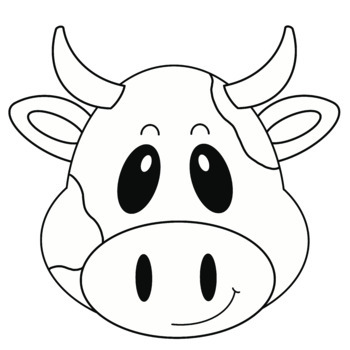 Build Your Own FARM ANIMAL Clip Art COW by Dovie Funk | TpT