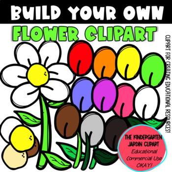 Preview of Build Your Own Flower| KGJ Clipart | H2D Shark