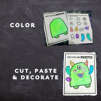Build Your Own: Monster by Lil' Ducky Preschool | TPT