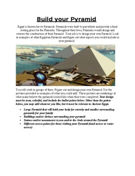 Preview of Build Your Own Pyramid Ancient Egypt Project