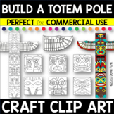 Build Your Own TOTEM POLE Craft Clip Art - Set 2