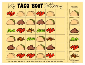 Preview of Build Your Own Taco Center Time Patterns