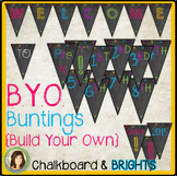 Build Your Own Welcome Bunting / Banner {Chalkboard, White
