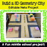 Build a 3D City Using Nets - Middle School Math Project