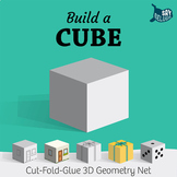 Build a 3D Cube – Foldable Geometry Shape Net