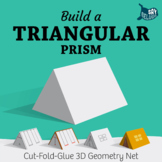 Build a 3D Triangular Prism – Foldable Geometry Solid Shape Net