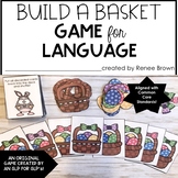 Easter Speech Therapy Activities for Language, Build a Basket