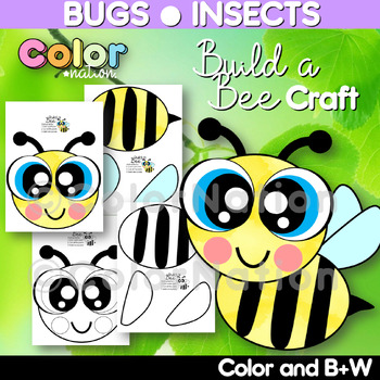 Build a Bee Craft - Bugs and Insects Activities - Spring Crafts | TPT