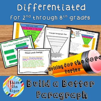 Preview of Paragraph Writing: Differentiation Bundle (Grade 2-8)
