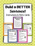 Build a Better Sentence! Cards for Upper Elementary & Midd