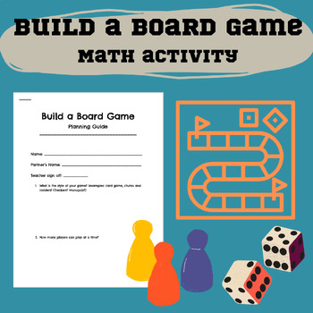 Preview of Build a Board Game (math activity)