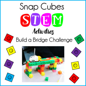 Preview of Build a Bridge Challenge Snap Cubes STEM Activity