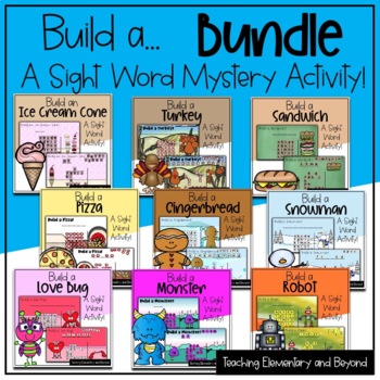 Preview of Build a... Bundle: Mystery Sight Word "Hangman" Twist Game | Digital Literacy