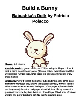 Preview of Build a Bunny Babushka's Doll by Patricia Polacco