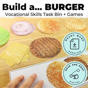 Preview of Build a Burger: Sequencing Vocational Tasks