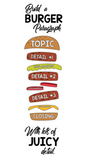Build a Burger Paragraph Wall Poster with FREE Student Desk Chart.