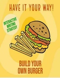 Build a Burger Bundle  Writing Strategy