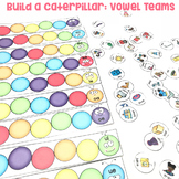 Build a Caterpillar: Vowel Teams - 1st Grade Literacy Cent