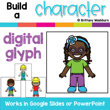 Preview of Build a Character Digital Glyph Activity