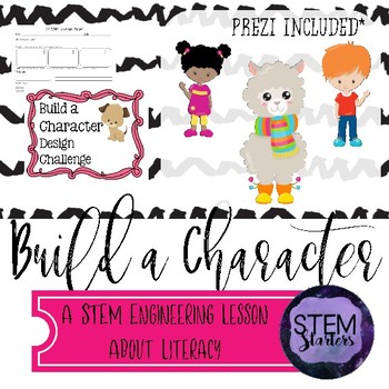 Preview of Build a Character Puppet: A literacy STEM lesson with PREZI
