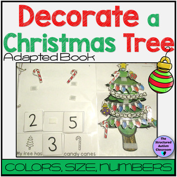 Preview of Build a Christmas Tree Adapted Book for Autism and Special Education