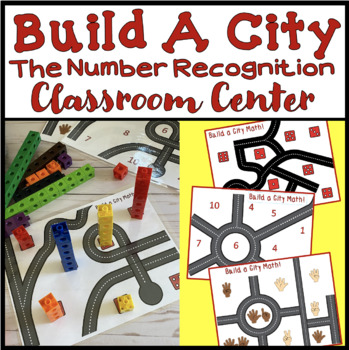 Preview of Build a City Number Recognition Math Center