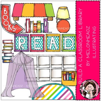 Preview of Build a Classroom clip art - LIBRARY - by Melonheadz Clipart