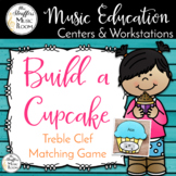 Build a Cupcake Treble Clef Matching Game - Perfect for Mu