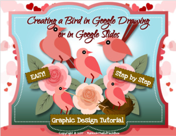 Preview of Simple Graphic Design Bird in Google Drawing or Google Slides - Easter Activity!