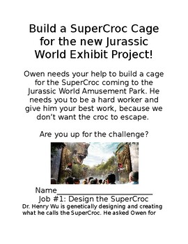 Preview of Build a Dinosaur Amusement Park PBL Project