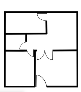 blank blueprint template for square houses