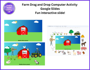 Preview of Build a Farm Scene Drag and Drop Activity