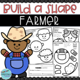 Build a Farmer Shape Craft - 2D Shape Crafts - Farm Crafts Shapes