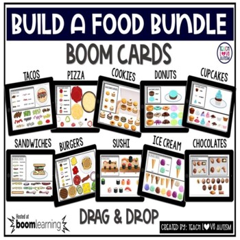 Preview of Build a Food Boom Card Bundle