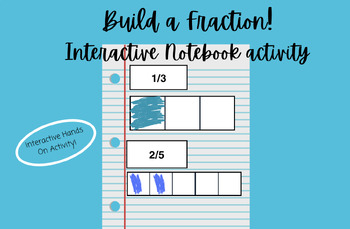 Preview of Build a Fraction Interactive Notebook Activity
