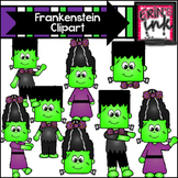 Build a Frankenstein Halloween Clipart (Erin's Ink Clipart)