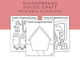 Build a Gingerbread House Activity, Cut and Paste Winter C